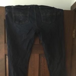 Lucky brand ginger skinny dark blue jeans 16w